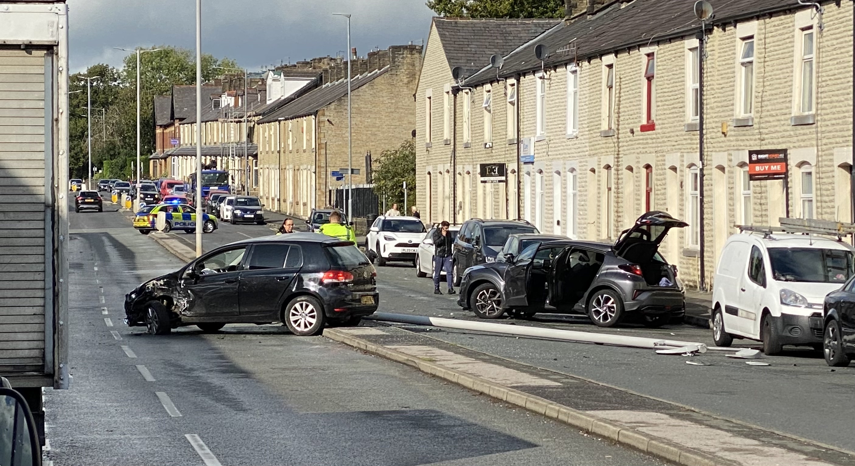 Colne Road, Burnley car crash